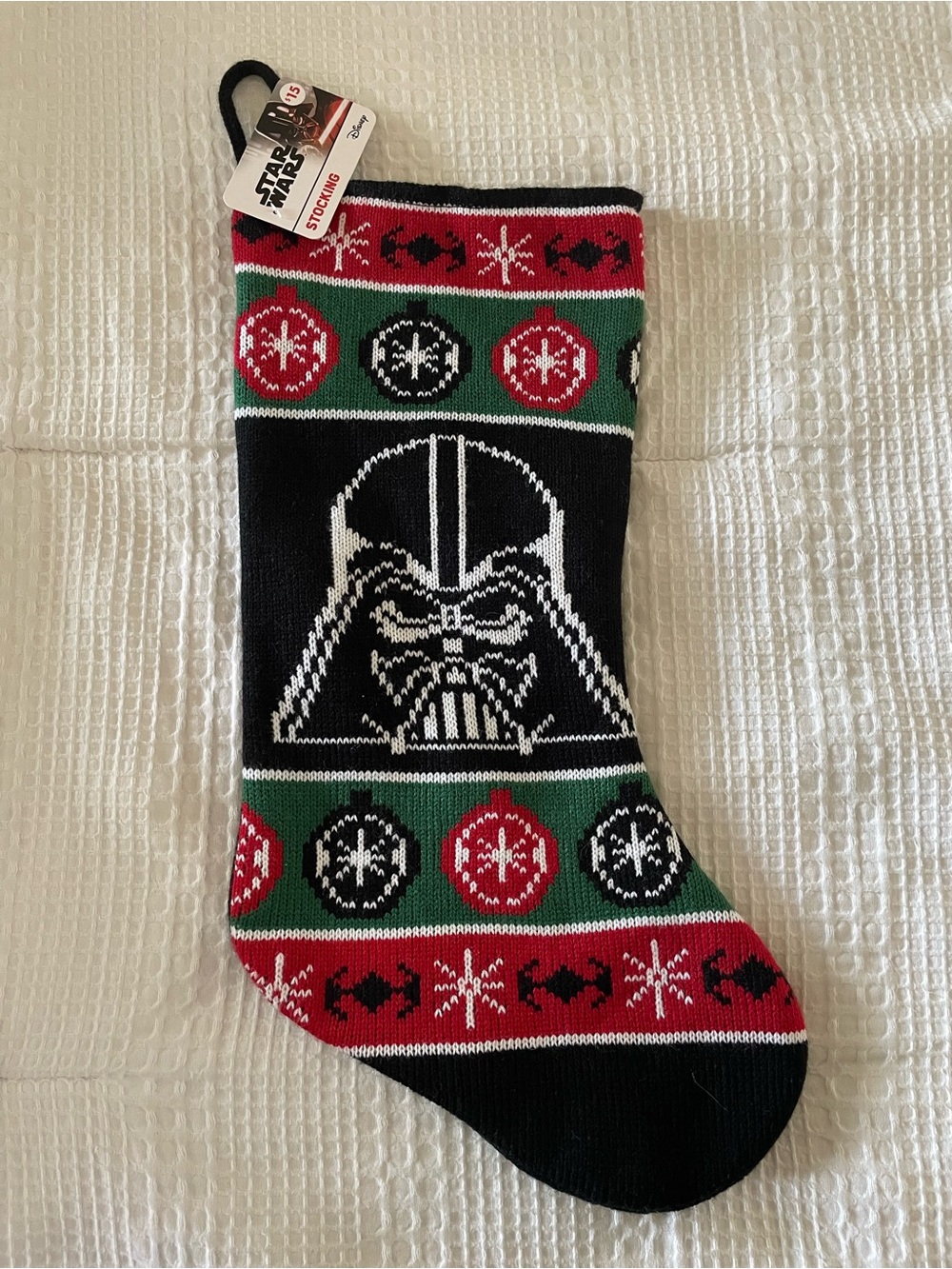Star Wars Black Red Green Darth Vader Holiday Stocking